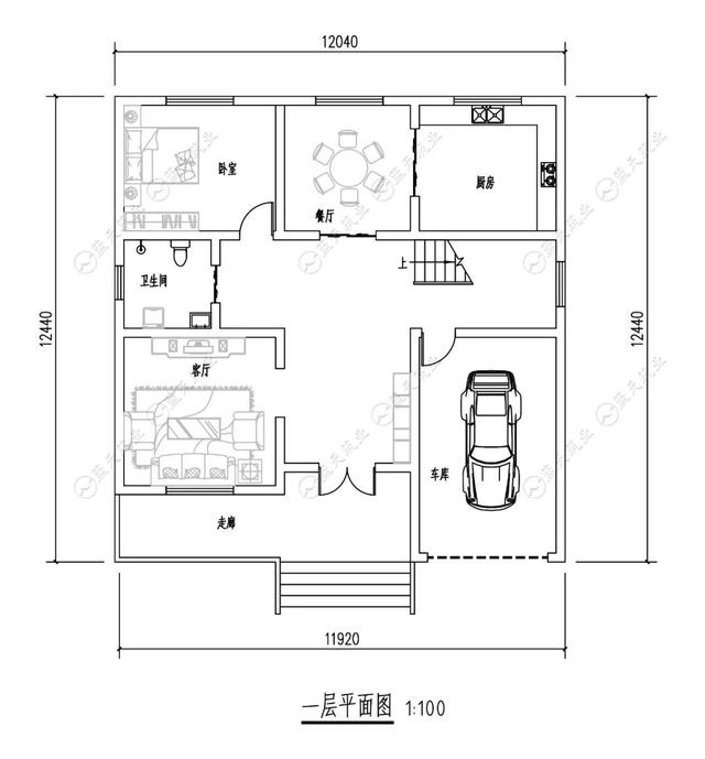 一層別墅設(shè)計圖