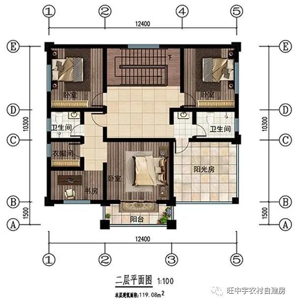 2層的農(nóng)村獨棟別墅