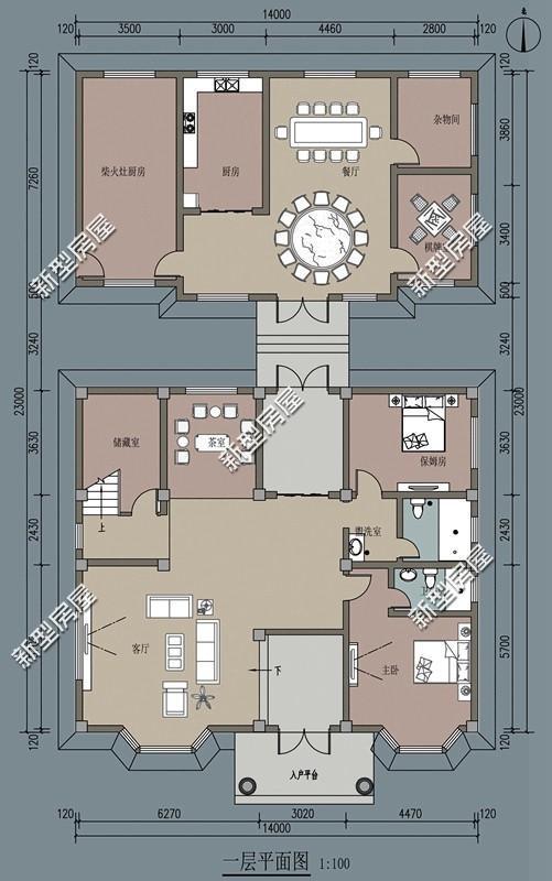 帶陽臺的農(nóng)村建筑設(shè)計圖