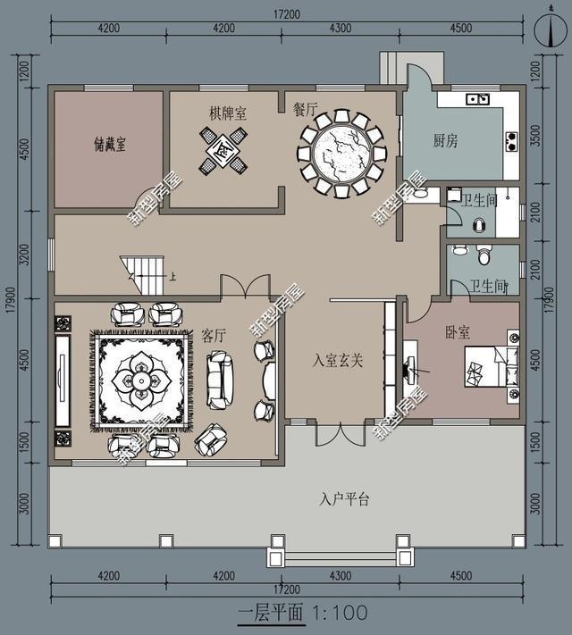 帶陽臺的農(nóng)村建筑設(shè)計圖