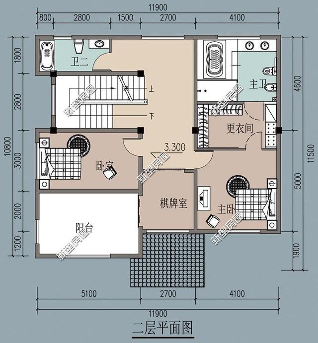 帶陽臺的農(nóng)村建筑設(shè)計圖