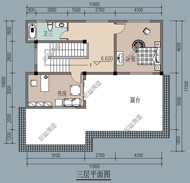 帶陽臺的農(nóng)村建筑設(shè)計圖