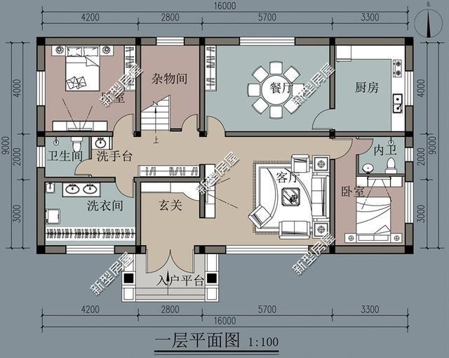 帶陽臺的農(nóng)村建筑設(shè)計圖