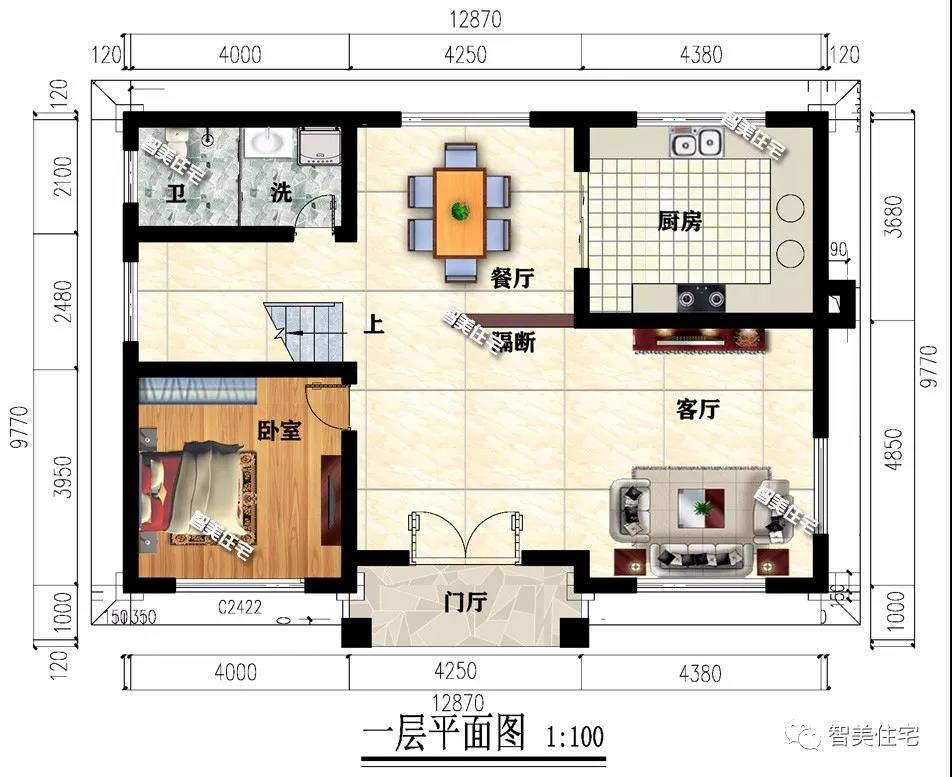 新中國式風(fēng)格設(shè)計的農(nóng)村別墅