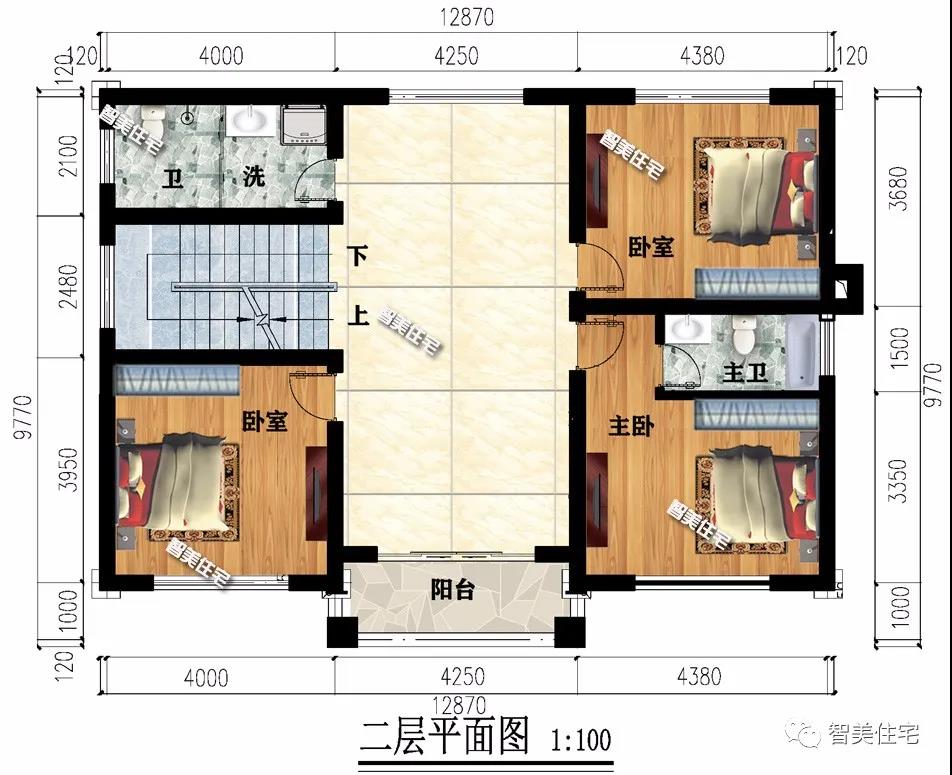 新中國式風(fēng)格設(shè)計的農(nóng)村別墅