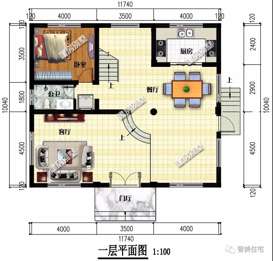 新中國式風(fēng)格設(shè)計的農(nóng)村別墅