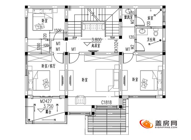 小戶型現(xiàn)代簡約風格的三層別墅