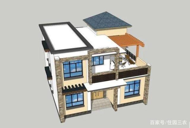 鄉(xiāng)村自建的兩層現代別墅