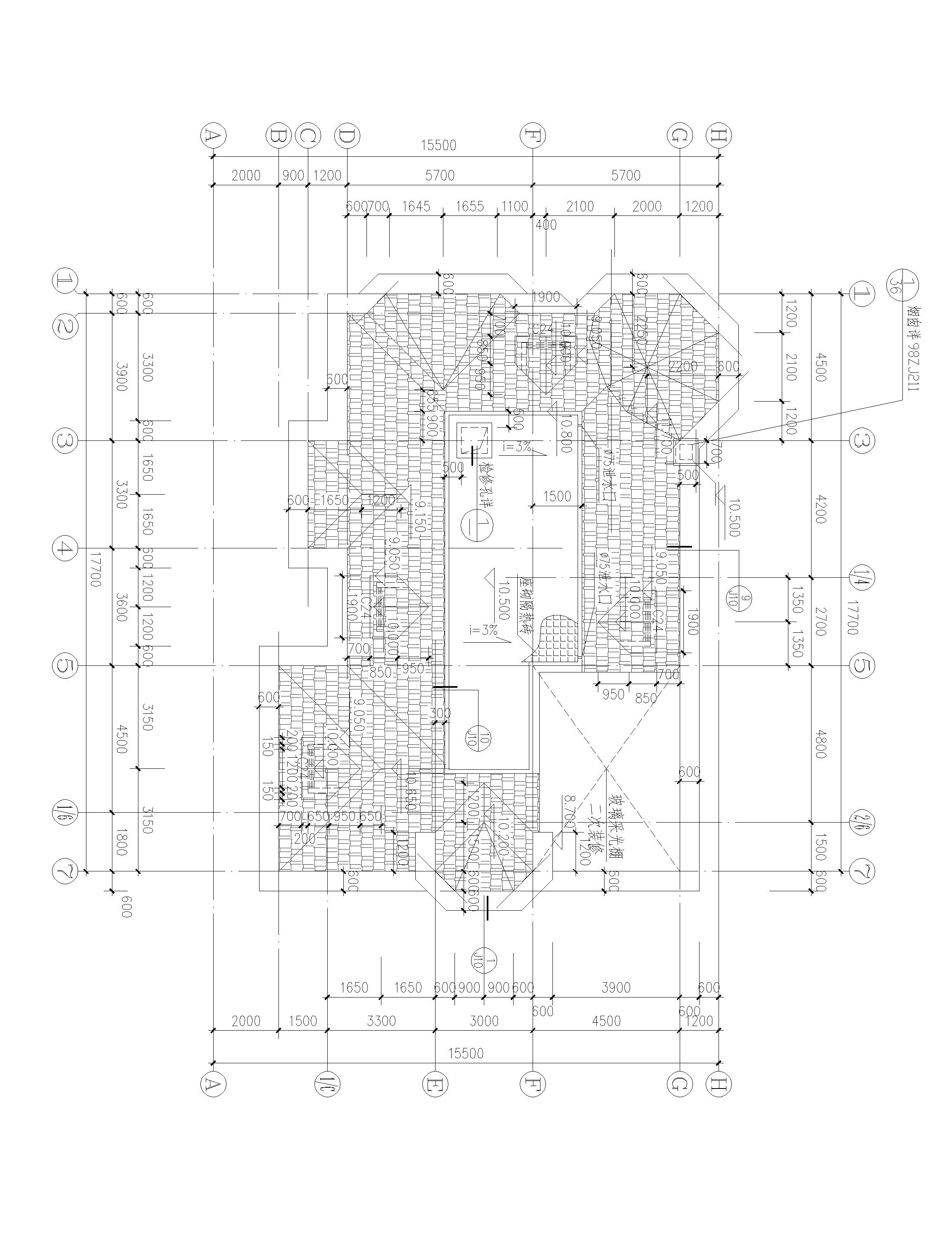 兩層半歐式別墅設(shè)計(jì)方案，適合多孩家庭，總建筑面積555㎡