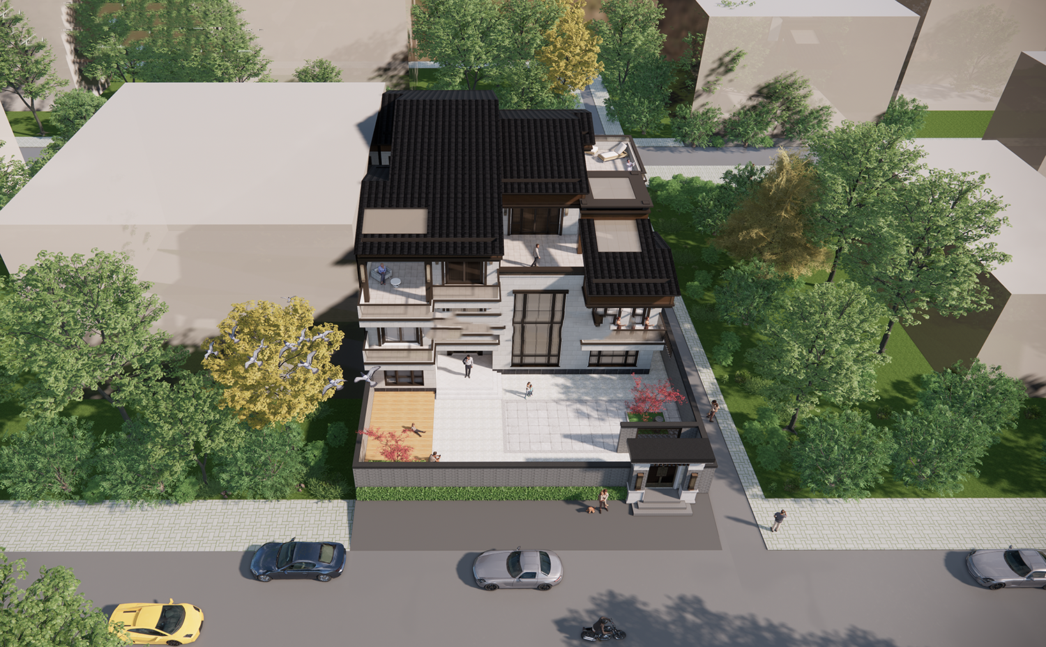 兩層半自建房設(shè)計(jì)圖，千平豪宅別墅自建房設(shè)計(jì)圖紙
