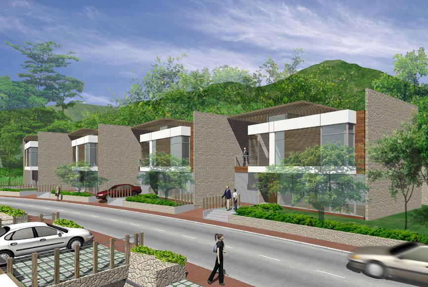 現(xiàn)代三層小戶型自建房設計圖，2022農村聯(lián)排自建房設計圖