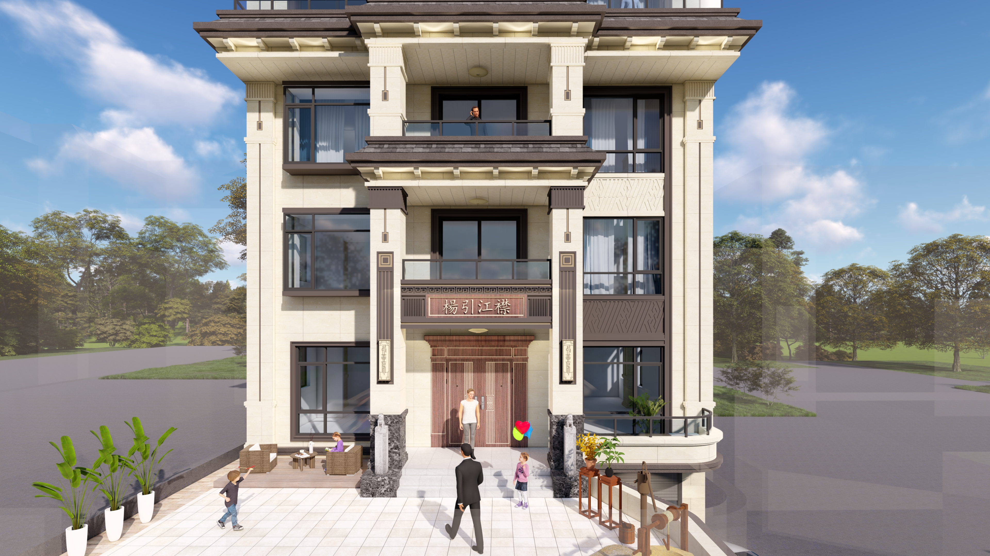 六層新中式農(nóng)村房屋設(shè)計(jì)，2022年新農(nóng)村自建房屋設(shè)計(jì)圖片